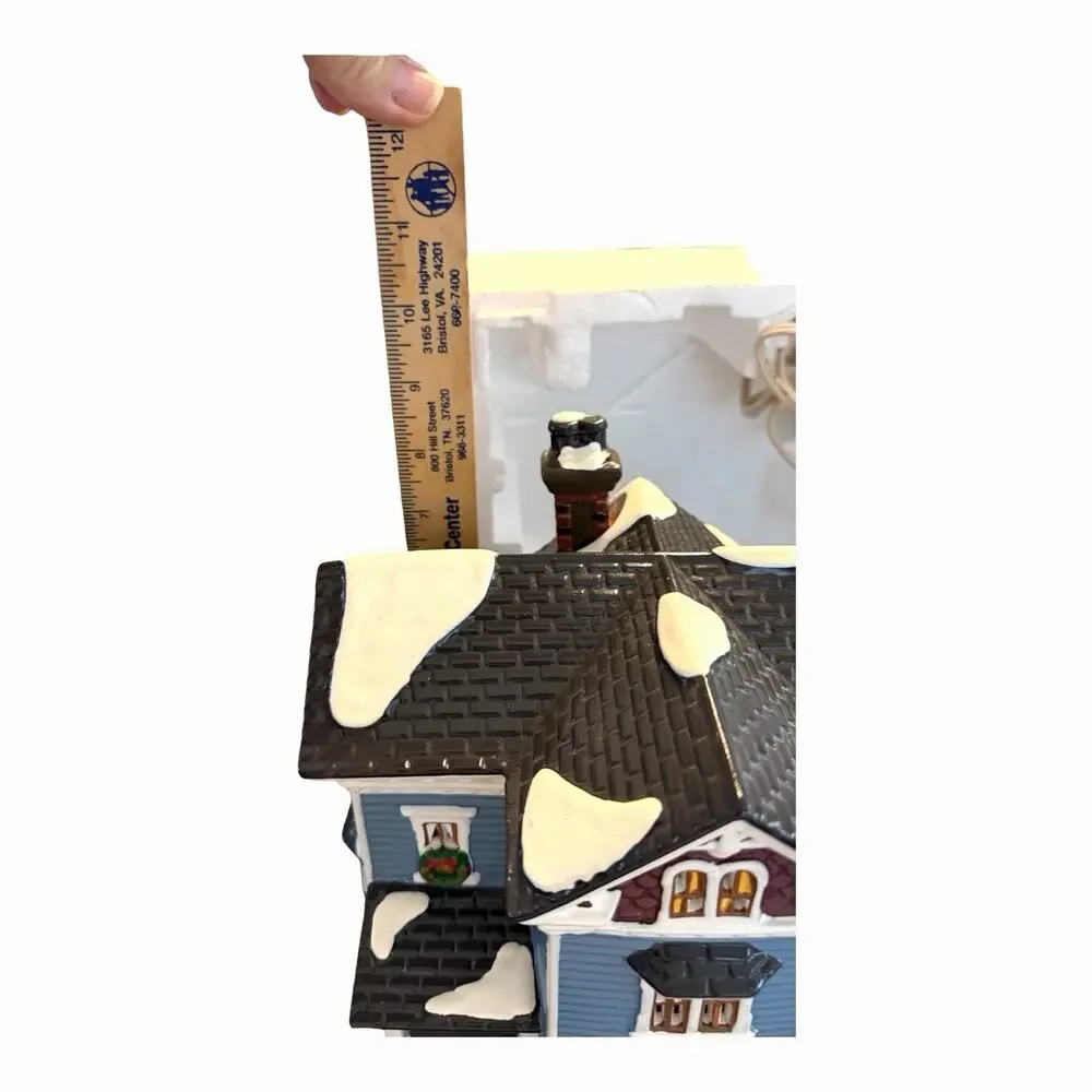 Vintage 1994 Dept 56 “GLENHAVEN HOUSE” Snow Village Lighted Handpainted Org Box